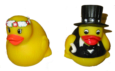 Bride and Groom Rubber Ducks