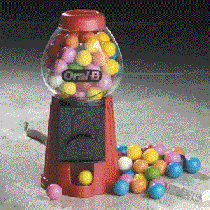 Filled Gumball Machine